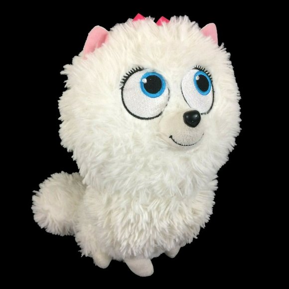 Ty Beanie Babies Secret Life of Pets Gidget Plush 9" White Pomeranian Dog Toy - Picture 1 of 10
